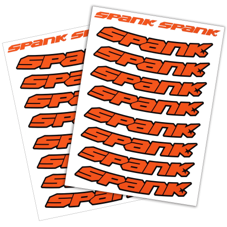 Набор наклеек на обода SPANK Decal kit, Orange || Набір наклейок на обода SPANK Decal kit, Orange
