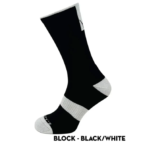 Шкарпетки Peaty's AW25 ShredSock - Block, Black/White, 10