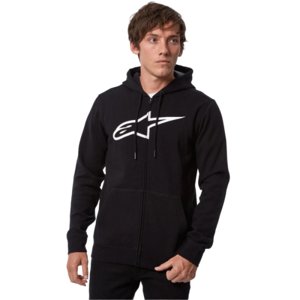 Реглан Alpinestars AGELESS ZIP HOODIE V3 BLACK/WHITE, L