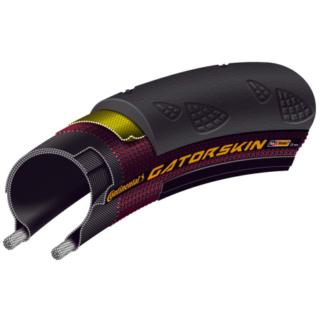 Покрышка Continental Gatorskin 28" | 700 x 23C черная, не складная, skin || Покришка Continental Gatorskin 28 | / 700 x 23C Чорна, не складна, skin