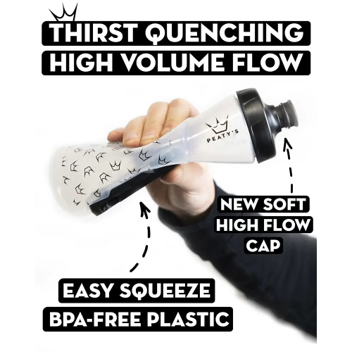 Фляга Peaty's x Fidlock Lockin Bottle, Crown / Clear, 600ml