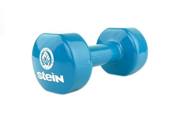 Гантель виниловая Stein 6.0 кг / шт / синяя