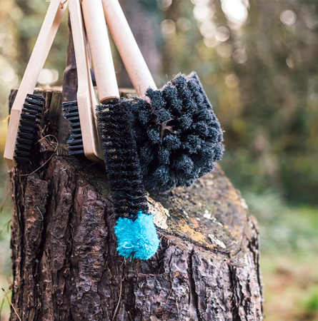 Набор щеток Peaty's Bicycle Brush Set, Bog / Detail / Drivetrain / Tyre, 4шт || Набір щіток Peaty's Bicycle Brush Set, Bog / Detail / Drivetrain / Tyre, 4шт