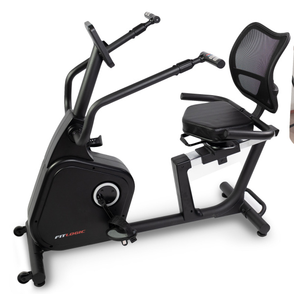 Горизонтальний велотренажер FitLogic B1902R