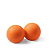 Мяч массажный SPART двойной /оранжевый || М'яч масажний SPART подвійний / Помаранчевий