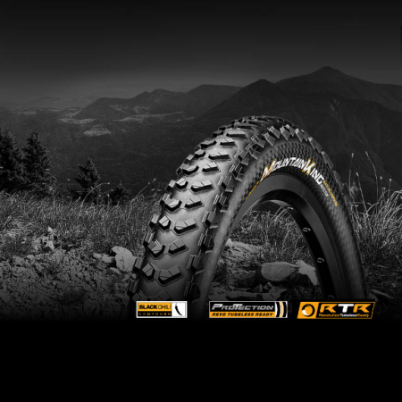 Покрышка бескамерная Continental Mountain King 27.5"x2.3, , черная, складная, ProTection, Skin || Покришка безкамерна Continental Mountain King 27.5 " x2. 3,, чорна, складна, ProTection, Skin