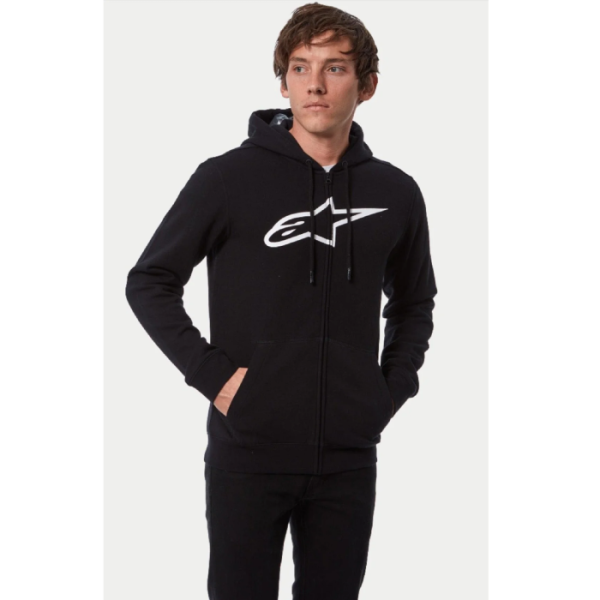 Реглан Alpinestars AGELESS ZIP HOODIE V3 BLACK/WHITE, M