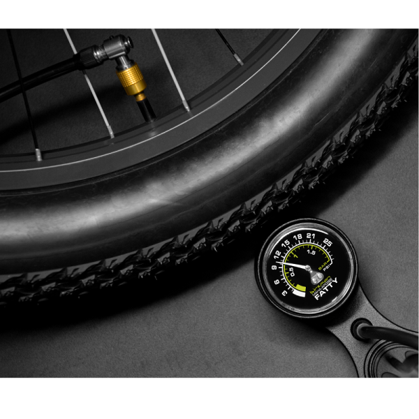 Насос велосипедний Birzman Maha-Push & Twist Fatty 25PSI (L-shaped)