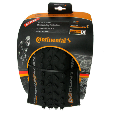 Покрышка бескамерная Continental Mountain King 27.5"x2.3, , черная, складная, ProTection, Skin || Покришка безкамерна Continental Mountain King 27.5 " x2. 3,, чорна, складна, ProTection, Skin