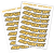 Набір наклейок на обода SPANK Decal kit, Gold