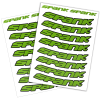Набор наклеек на обода SPANK Decal kit, Green || Набір наклейок на обода SPANK Decal kit, Green