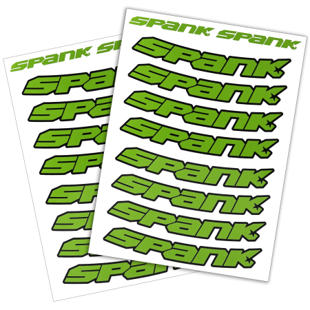 Набор наклеек на обода SPANK Decal kit, Green || Набір наклейок на обода SPANK Decal kit, Green