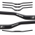Кермо SPANK SPOON 25, 25R Black Кермо SPANK SPOON 25, 25R Black