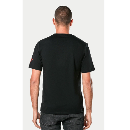 Футболка Alpinestars LINEAR WORDMARK 2.0 CSF TEE BLACK/GREY/RED, M || Футболка Alpinestars LINEAR WORDMARK 2.0 CSF TEE BLACK/GREY/RED, M