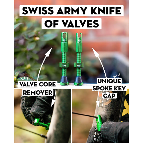 Ніпелі Peaty's x Chris King Tubeless Valves, 60mm, Black