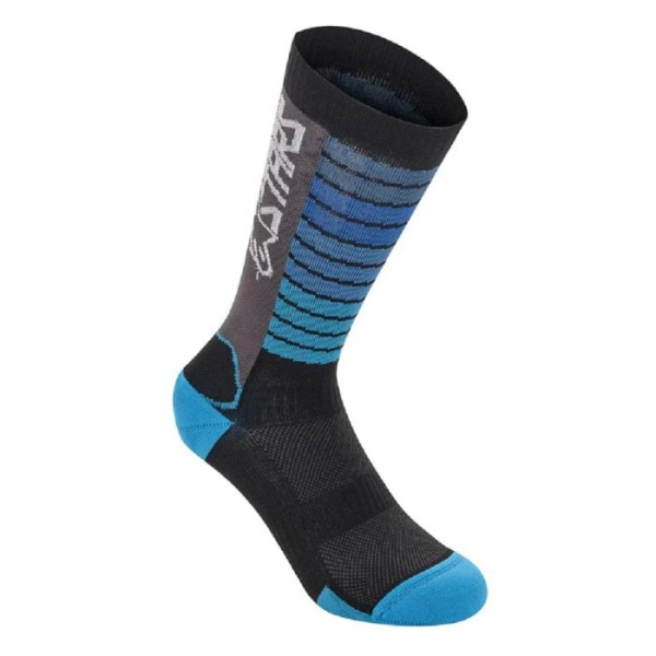 Носки Alpinestars DROP SOCKS 22 BLACK AQUA, L
