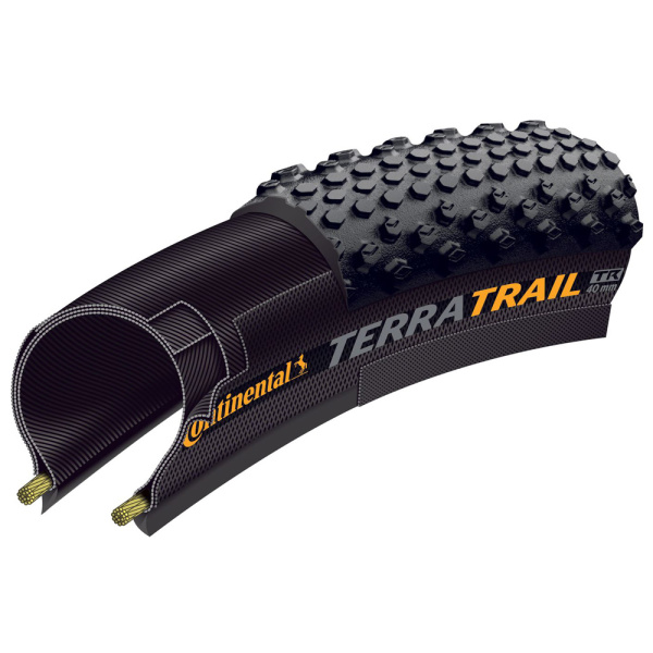 Покрышка Continental Terra Trail ProTection 27.5" | 650 x 40B | 27.5 x 1.50 черная/кремовая складная skin