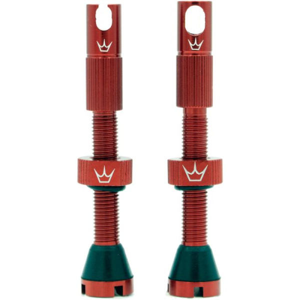 Ніпелі Peaty's x Chris King Tubeless Valves, 42mm, Red