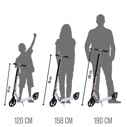 Самокат BLADE Sport PU Cross 230/230 mm, black/brown