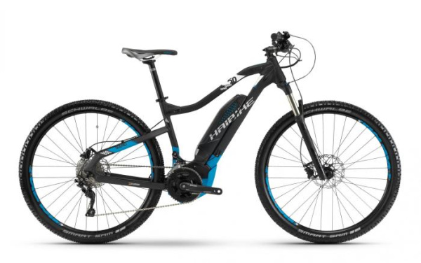Електровелосипед Haibike SDURO HardNine 5.0 500Wh 29", рама L, чорно-синьо-білий, 2018
