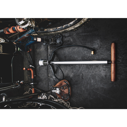 Насос велосипедный Birzman Maha Push & Twist III / напольный / серебро