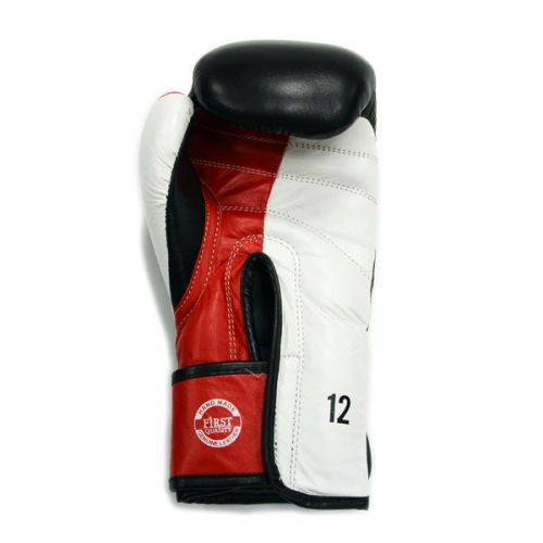Перчатки боксерские THOR ULTIMATE 14oz /Кожа /бело-черно-красные