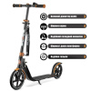 Самокат BLADE Sport PU Cross 230/230 mm, black/brown