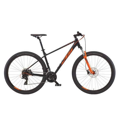 Велосипед KTM CHICAGO 292 29 " рама L / 48, чорний матовий (Помаранчевий), 2022