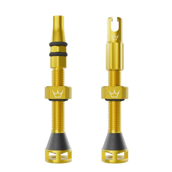 Ніпелі Peaty's Holeshot Fast Flow Tubeless Valves, 42mm, Gold