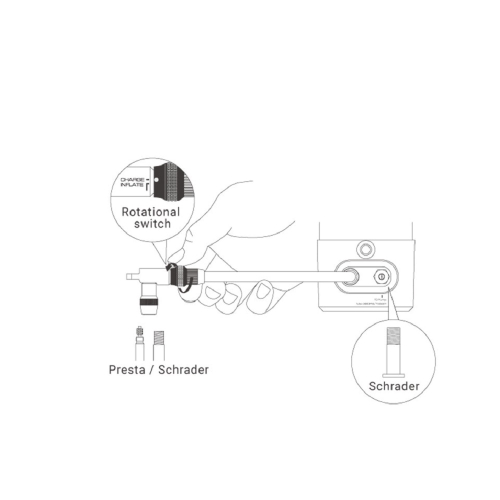 Насос велосипедный Birzman Pump Up (Tubeless Inflator) / напольный / для бескамерных шин