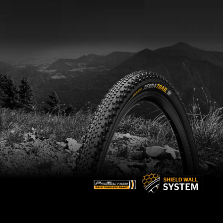 Покрышка бескамерная Continental Terra Trail ShieldWall 28" | 700 x 35C | 28 x 1.35 черная, складная, skin SL || Покришка безкамерна Continental Terra Trail ShieldWall 28 " | 700 x 35C | 28 x 1.35 чорна, складна, skin SL