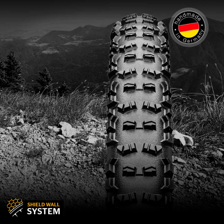 Покришка безкамерна Continental Trail King ShieldWall, 27.5 x 2.40, чорна, складна
