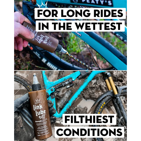 Смазка для цепи Peaty's LinkLube Wet, 60ml || Мастило для ланцюга Peaty's LinkLube Wet, 60ml
