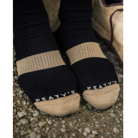 Носки Peaty's AW25 ShredSock - Block, Black/Brown, 10 || Шкарпетки Peaty's AW25 ShredSock - Block, Black/Brown, 10