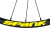 Набор наклеек на обода SPANK Decal kit, Yellow