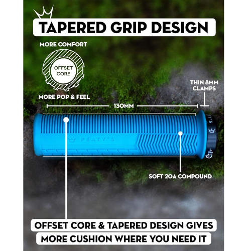 Гріпси Peaty's Monarch Grip, Thin 30>32mm, Mushroom Trail Comfort, Gum