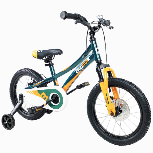 Велосипед дитячий RoyalBaby Chipmunk EXPLORER 16", OFFICIAL UA, зелений