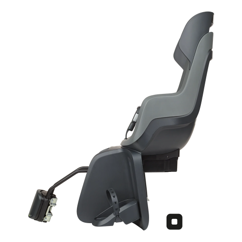 Дитяче велокрісло  Bobike GO Frames RS Reclining System - rear bicycle seat for frame Macaron grey