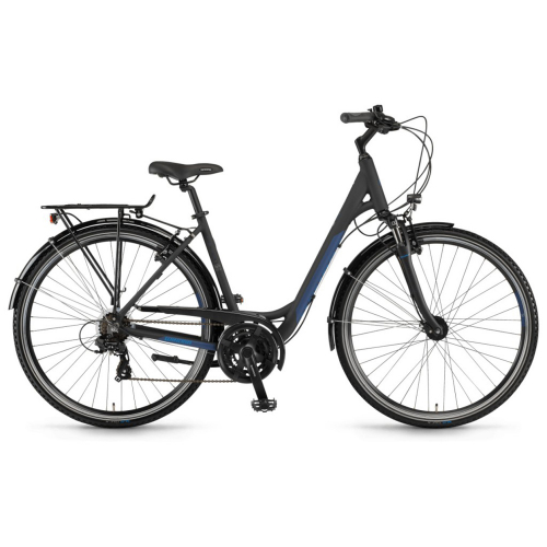 Велосипед Winora Domingo monotube 28 " 21-G TX800, рама 46 см, чорно-синій матовий, 2021