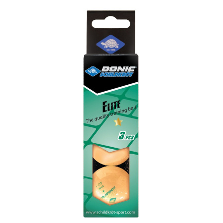 М'яч Donic Elite 1 зірка (комлект 3 шт.) 40 + / Помаранчевий