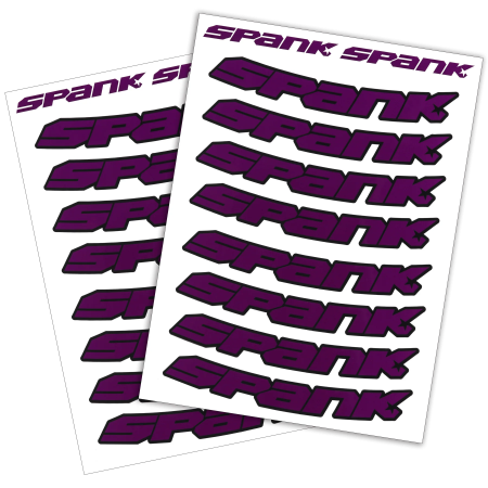 Набір наклейок на обода SPANK Decal kit, Purple