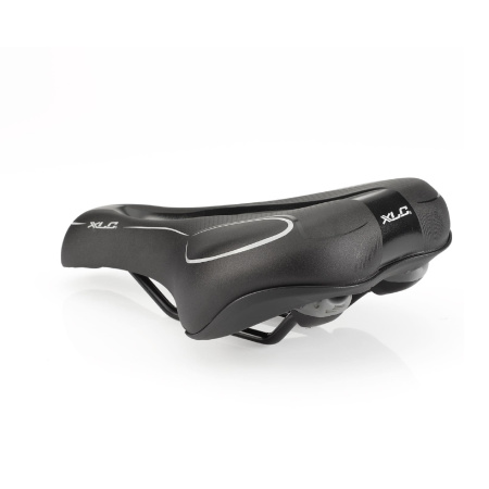 Седло XLC SA-T08 Trekking Traveller II, мужское, 277x178мм, черное, 520гр. || Сідло XLC SA-T08 Trekking Traveller II, чоловіче, 277х178мм, чорне, 520гр.