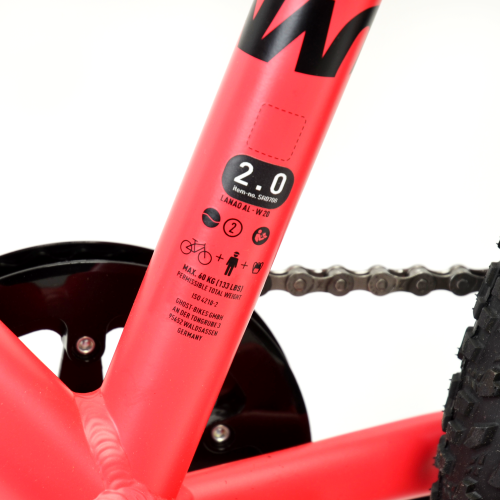 Велосипед Ghost Lanao 2.0 20" , рама XXS,  красно-черный, 2019