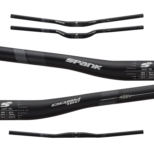 Руль SPANK OOZY 780 Vibrocore™, 25R Black Grey