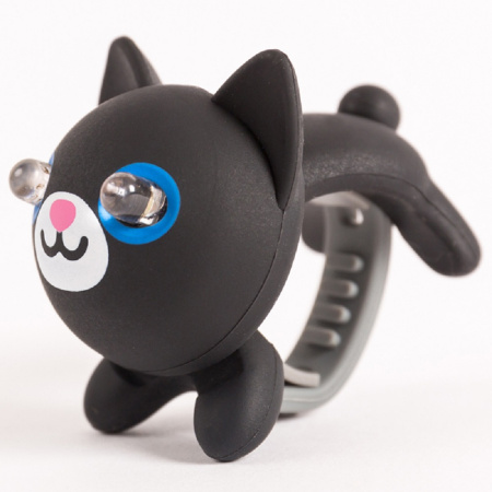 Мигалка для детского велосипеда Zoonimal Кот, LED, на руль. Свечение: Белый || Мигалка для дитячого велосипеда Zoonimal кіт, LED, на кермо. Світіння: Білий