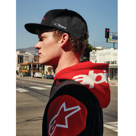Кепка Alpinestars 3D AGELESS TRUCKER HAT BLACK/RED, OS || Кепка Alpinestars 3D AGELESS TRUCKER HAT BLACK/RED, OS