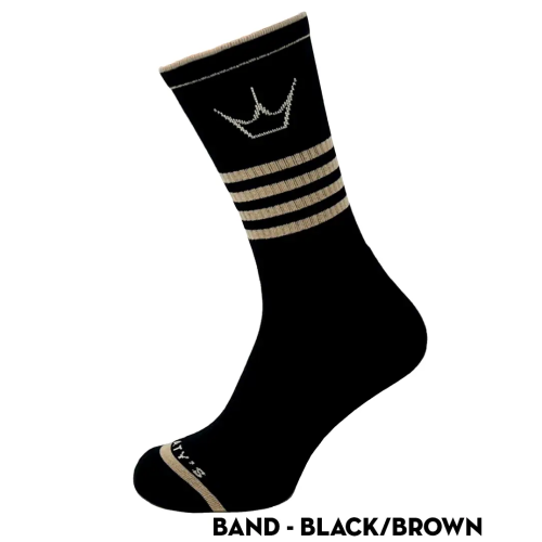 Носки Peaty's AW25 ShredSock - Band, Black/Brown, 10