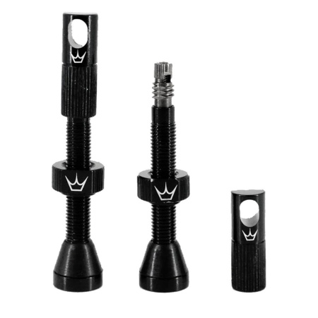 Ниппели Peaty's x Chris King Tubeless Valves, 42mm, Black || Ніпелі Peaty's x Chris King Tubeless Valves, 42mm, Black
