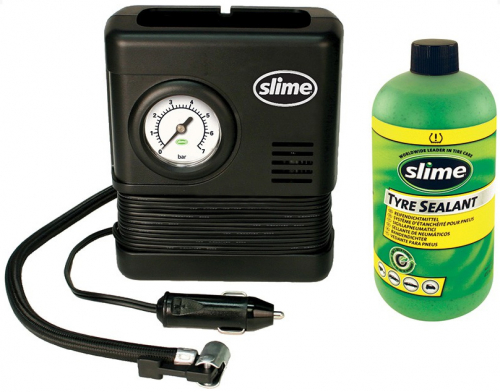 Ремкомплект для автопокришок Slime Smart Spair (герметик + Повітряний компресор)