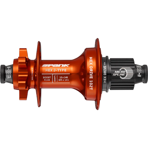 Втулка задня SPANK HEX J-TYPE Boost R148 HG 32H, Orange